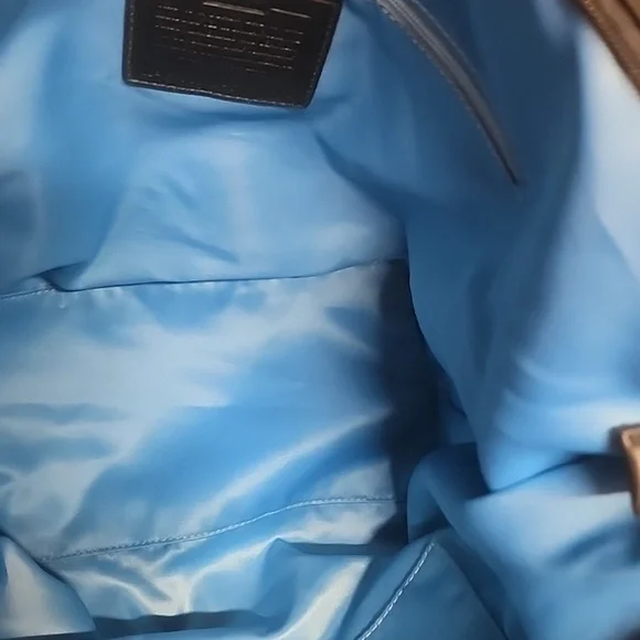 Coach Special Edition Holiday Tote Bag with Multicolor Shimmering Accents Euc - Picture 13 of 16